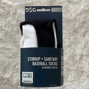 DSG Black and White Baseball Sock Combo Pack